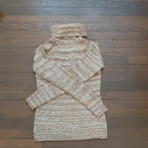 Columbia Women's Beige Cowl Neck Sweater